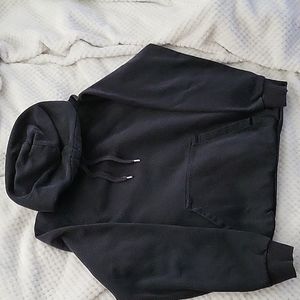 Divided black Hooded Sweatshirt